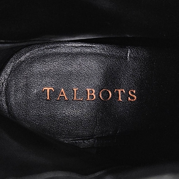 NWT Talbots "Emma" Wedge Suede Boots Black 9.5 - Picture 7 of 10